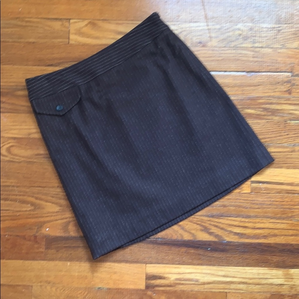 Banana Republic pinstripe wool skirt